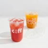 Custom Bottom Plastic Cups With Flat Lids