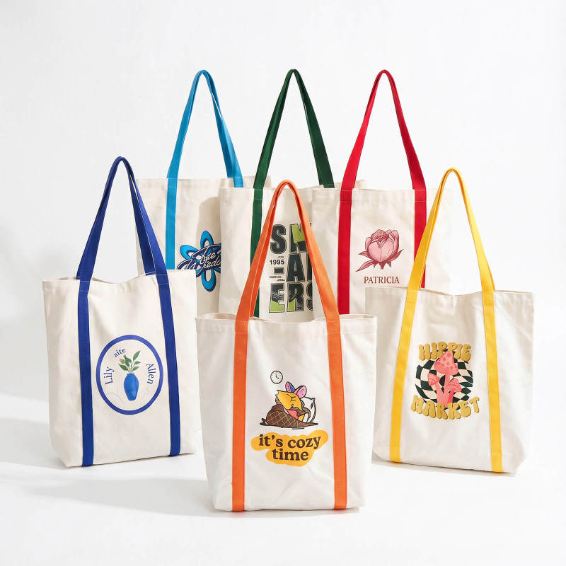 Custom Classic Two-Tone Tote Bags