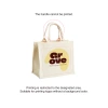 Custom Cotton Canvas Flat Bottom Tote Bag with Padded Handles