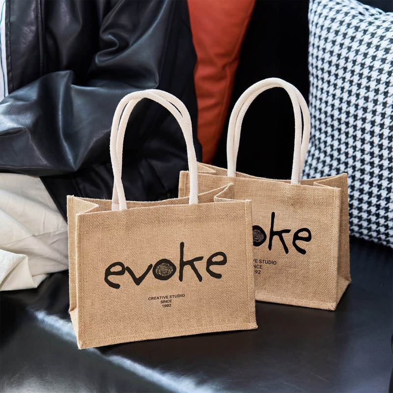 Custom Direct Print Jute Gift Bags-SPU