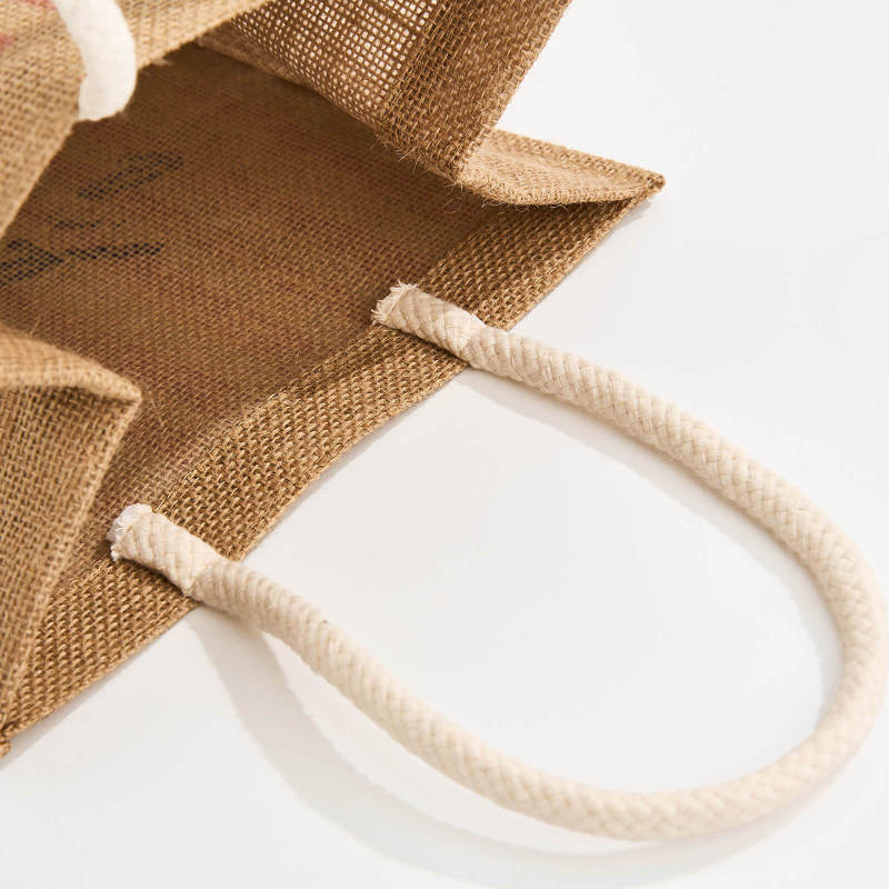 Custom Direct Print Jute Gift Bags-SPU