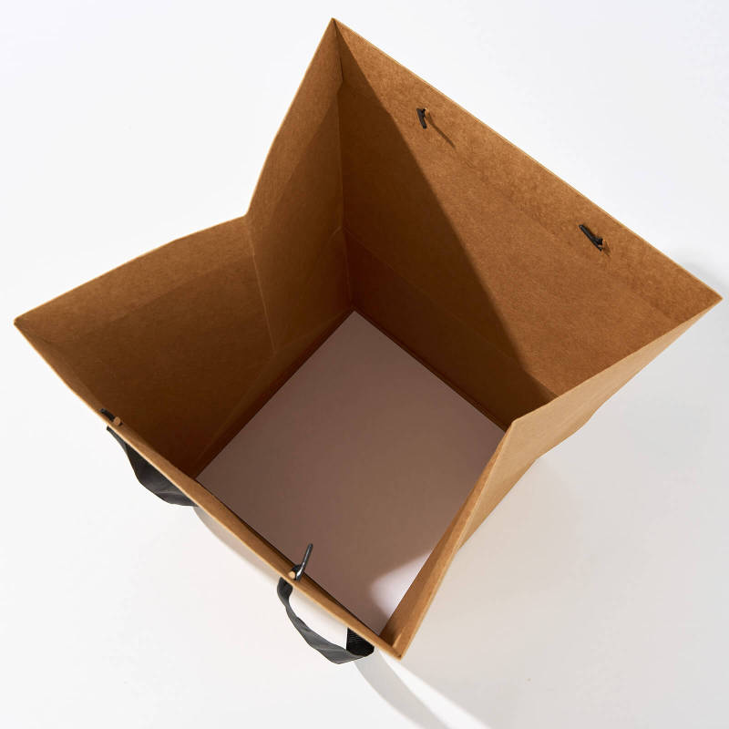 Custom Flower Paper Bags With Rope Handles