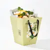 Custom Flower Paper Bags With Rope Handles