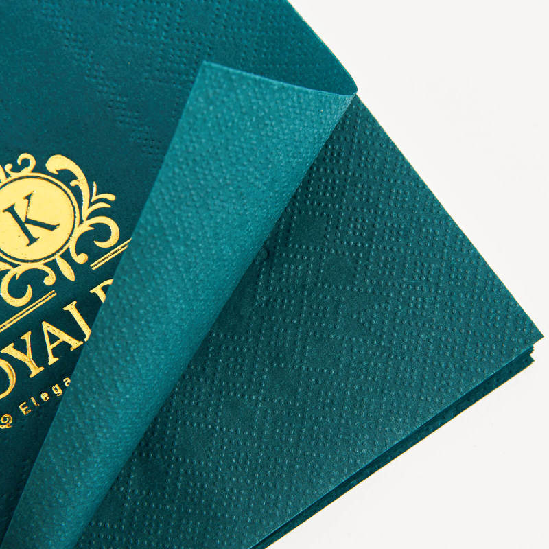Custom Foil Stamped Color Napkins-SPU