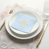 Custom Foil Stamped Color Napkins-SPU