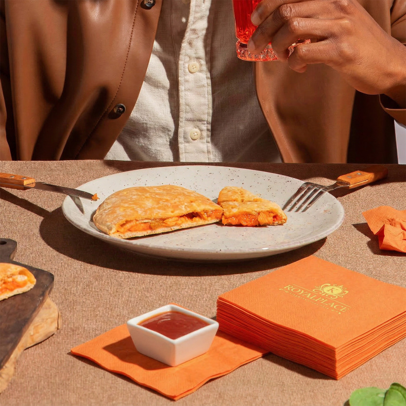 Custom Foil Stamped Color Napkins-SPU