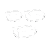 Custom Folded White Take Out Boxes