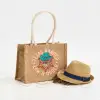 Custom Full Color Jute Gift Bags-SPU