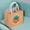 Custom Full Color Jute Gift Bags-SPU