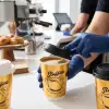 Custom Gold Paper Cups with Lids