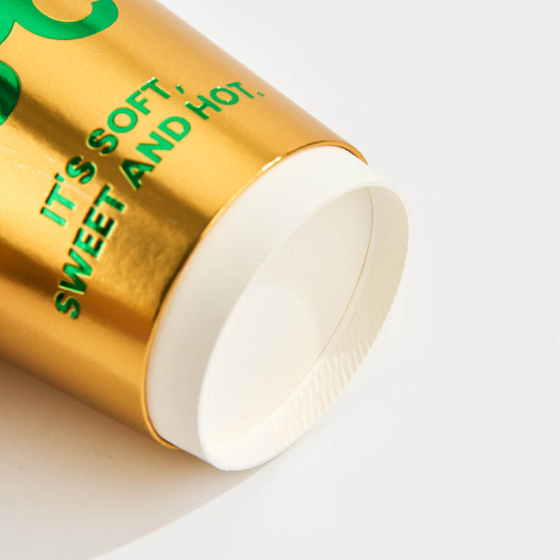 Custom Gold Paper Cups with Lids