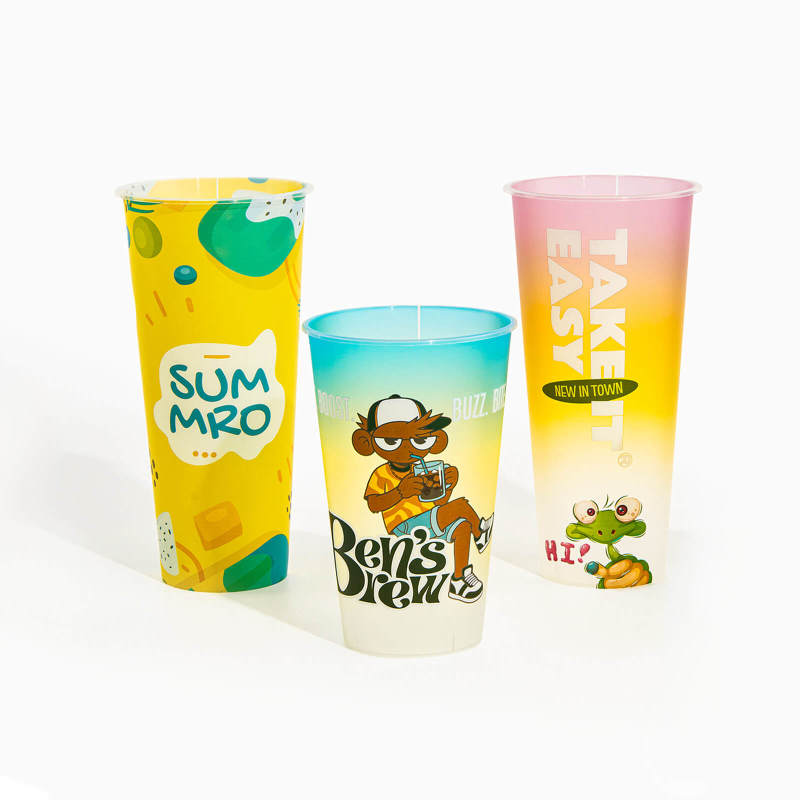 Custom In-Mold Label Plastic Cups