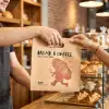 Custom Kraft Die Cut Handle Paper Bag SPU