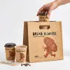 Custom Kraft Die Cut Handle Paper Bag SPU