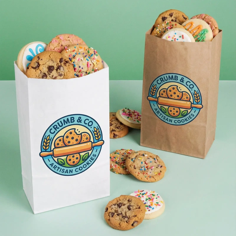 Custom Kraft Paper Bakery Bags