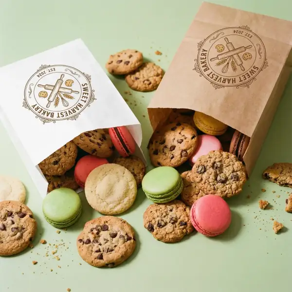 Custom Kraft Paper Bakery Bags