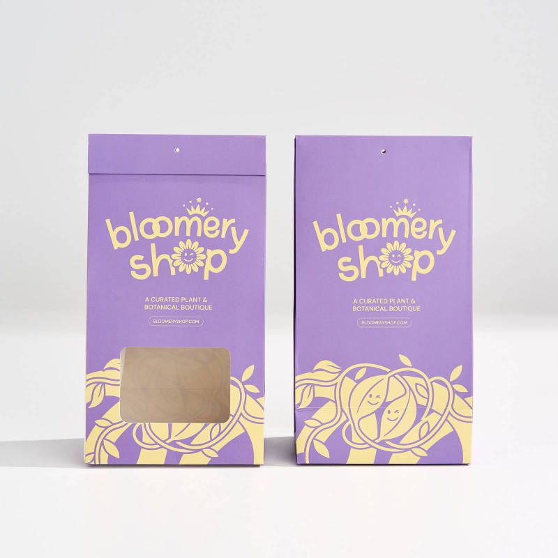 Custom Kraft SOS Bags with Windows-SPU