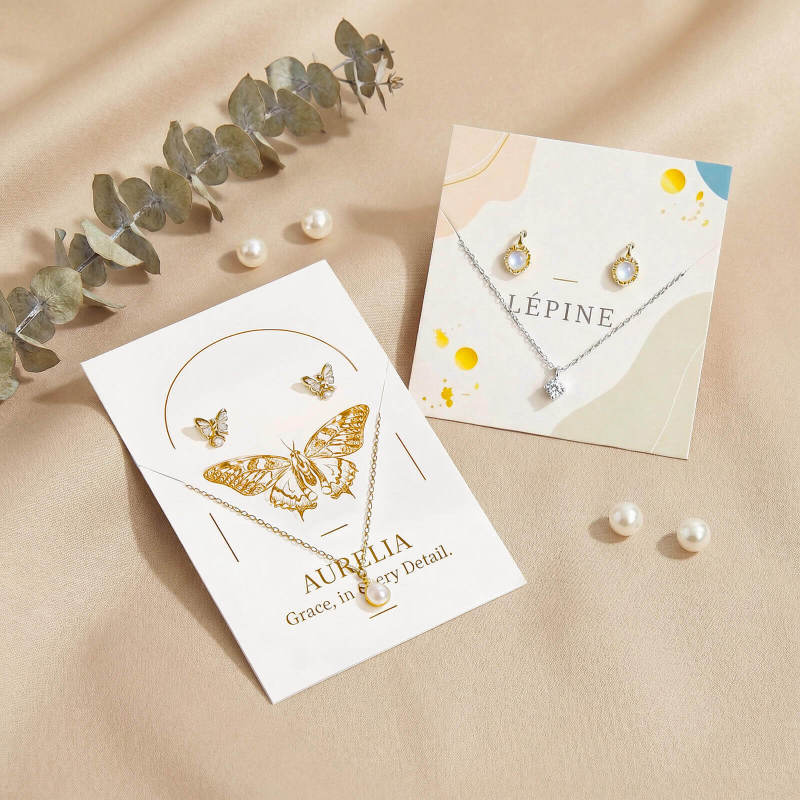 Custom Necklace And Earring Display Tags-SPU