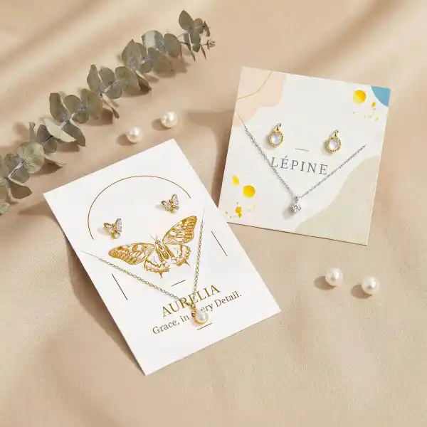 Custom Necklace And Earring Display Tags