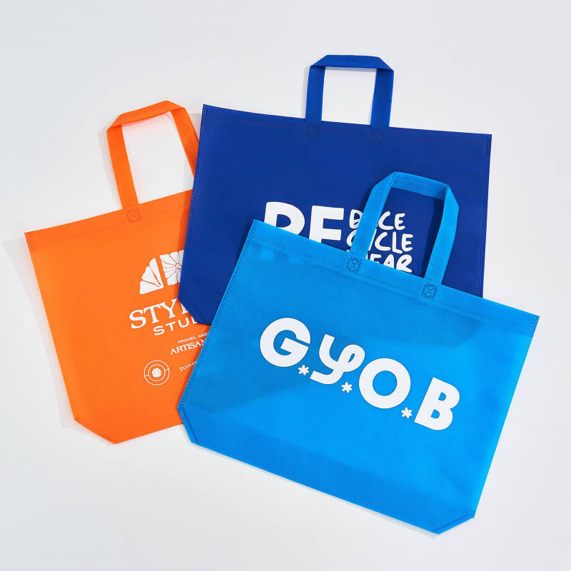 Custom Non Woven Tote Bags with Bottom Gusset-SPU