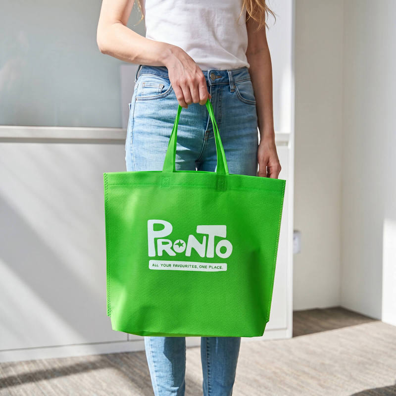 Custom Non Woven Tote Bags with Bottom Gusset-SPU