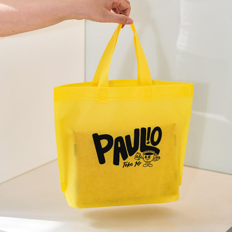 Custom Non Woven Tote Bags with Bottom Gusset-SPU