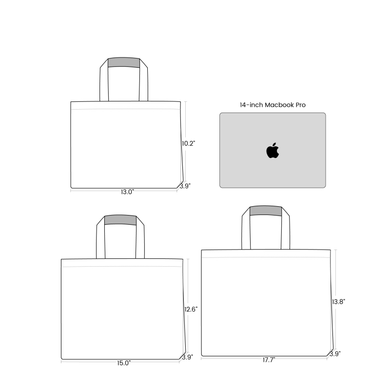 Custom Non Woven Tote Bags with Bottom Gusset-SPU