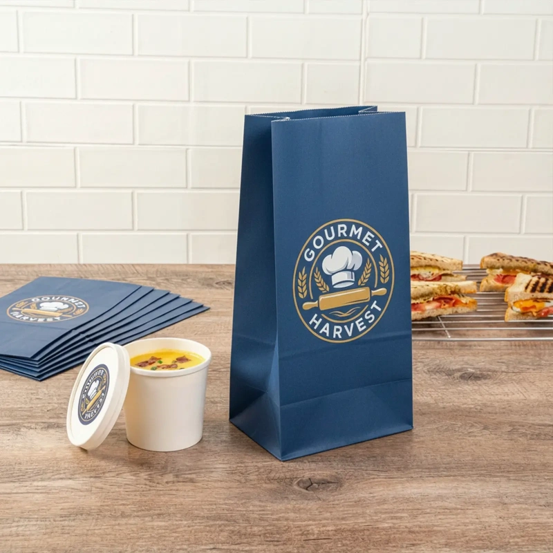 Custom Popcorn & Lunch Paper Bags For Restaurants
