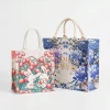 Custom Premium Cotton Canvas Flat Bottom Tote Bag with Padded Handles