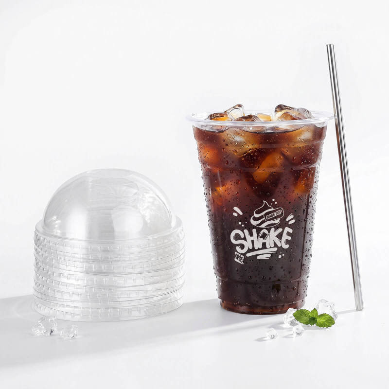 Custom Recyclable Plastic Cups with Dome Lids-spu