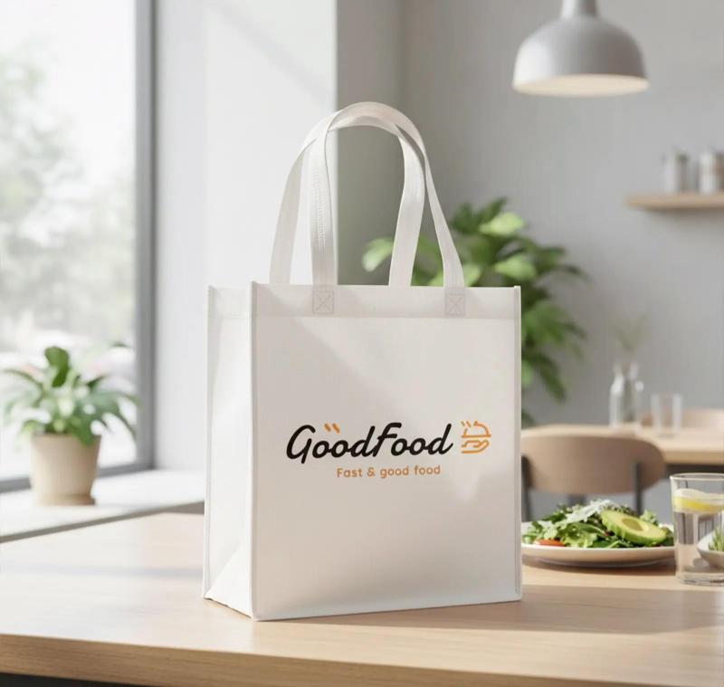 Custom Reusable Grocery Tote Bags For Restaurants