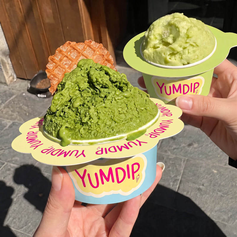 Custom Shaped Ice Cream Drip Catcher Paper