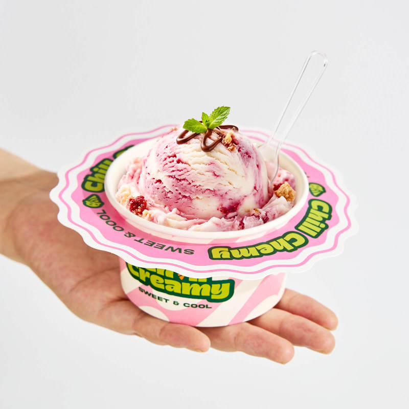 Custom Shaped Ice Cream Drip Catcher Paper