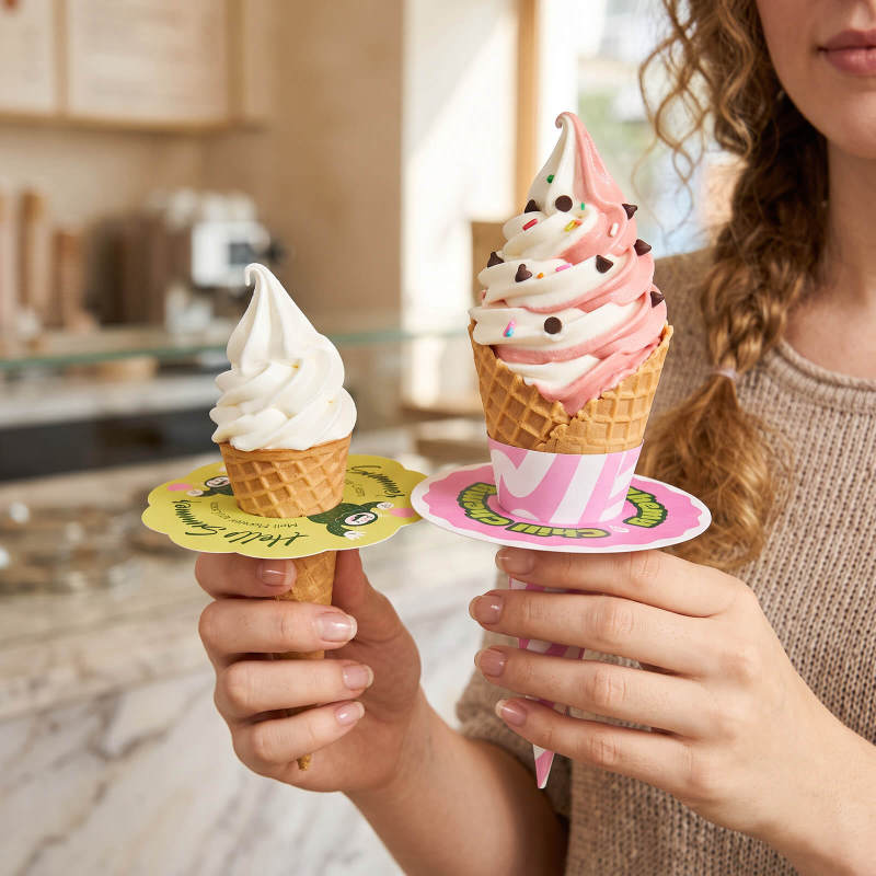 Custom Shaped Ice Cream Drip Catcher Paper