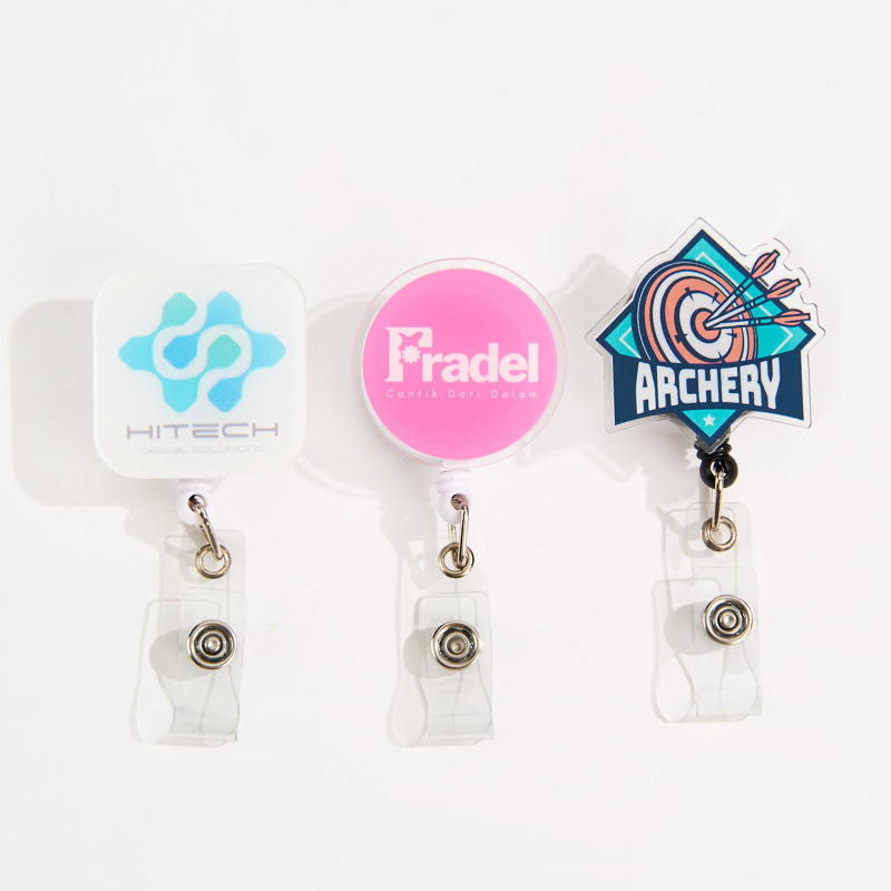 Custom Shaped Retractable Badge Reels