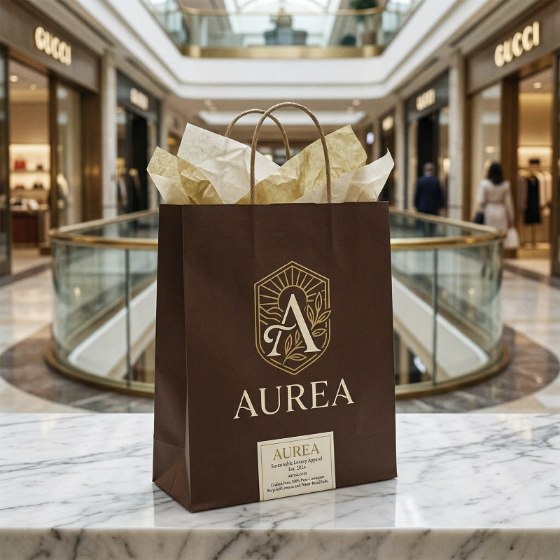 Custom Shopping Paper Bags with Handles