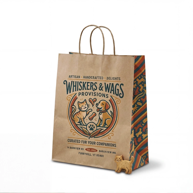 Custom Shopping Paper Bags with Handles