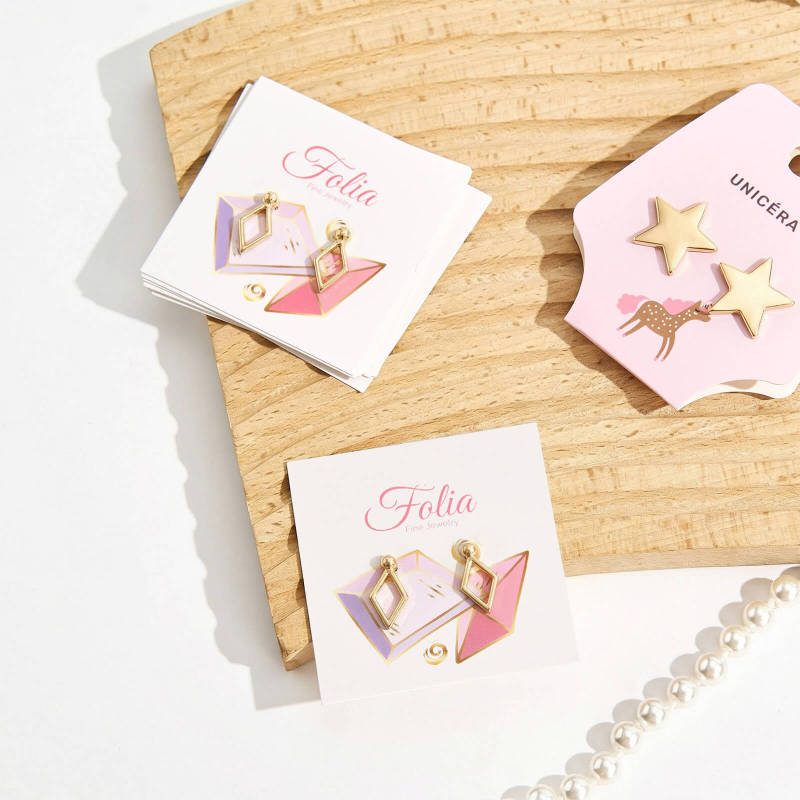 Custom Standard Earring Display Tags-SPU