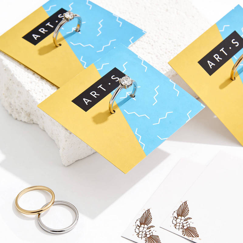 Custom Standard Ring Display Tags-SPU