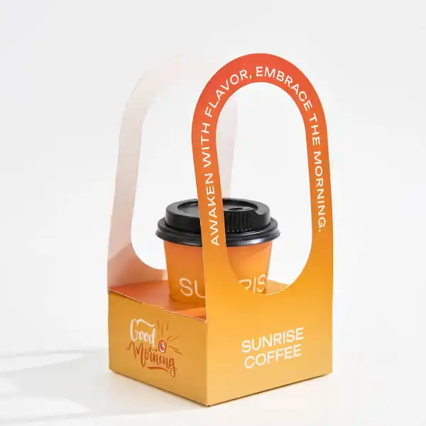 Custom Takeout Cup Carrier with Handle