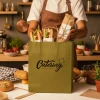 Custom Twisted Handle Paper Bags For Restaurants