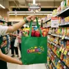 Custom Waterproof Reusable Grocery Tote Bags