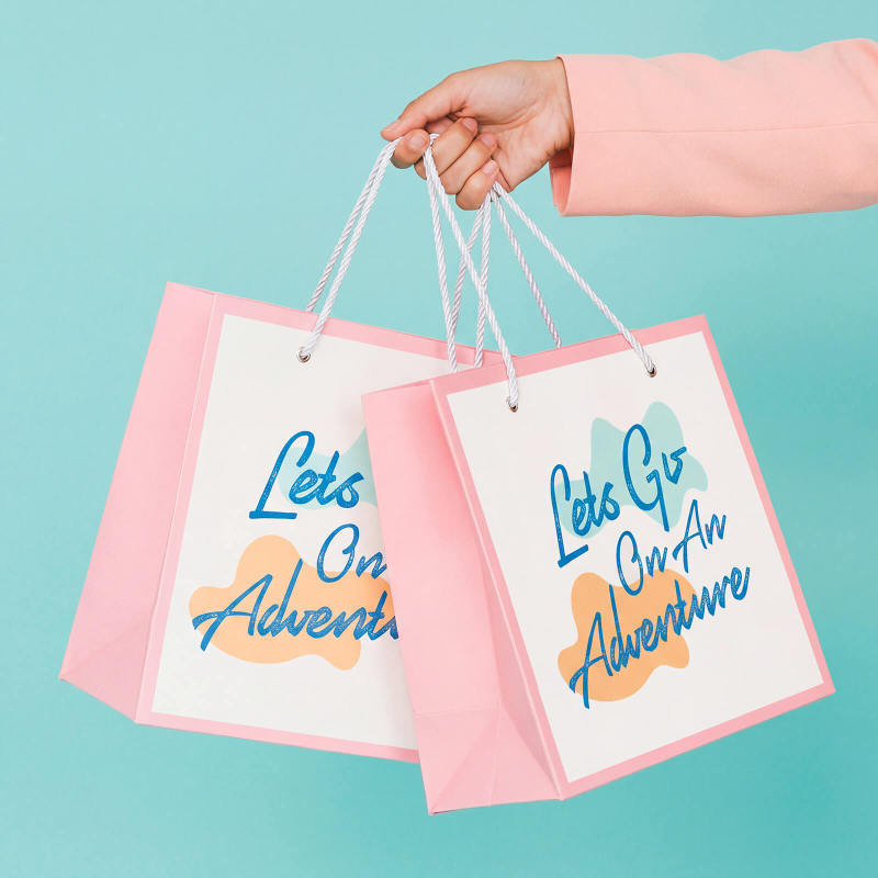 Eyelet gift bags