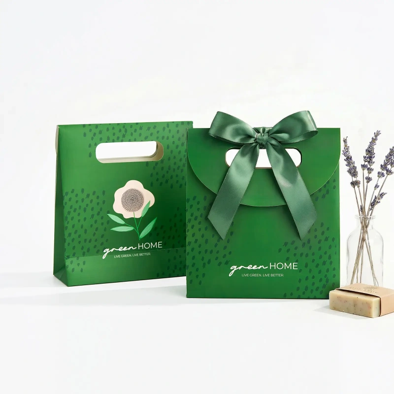 Flip-top gift bag
