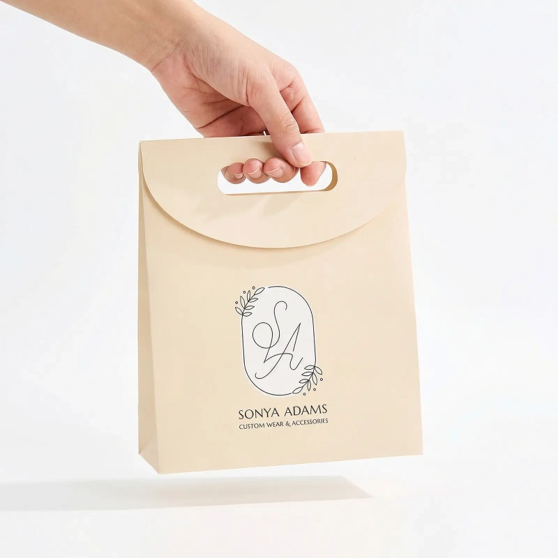 Flip-top gift bag