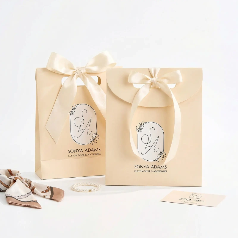 Flip-top gift bag