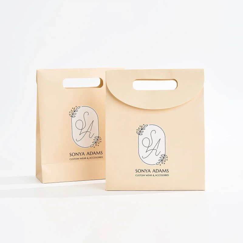 Flip-top gift bag