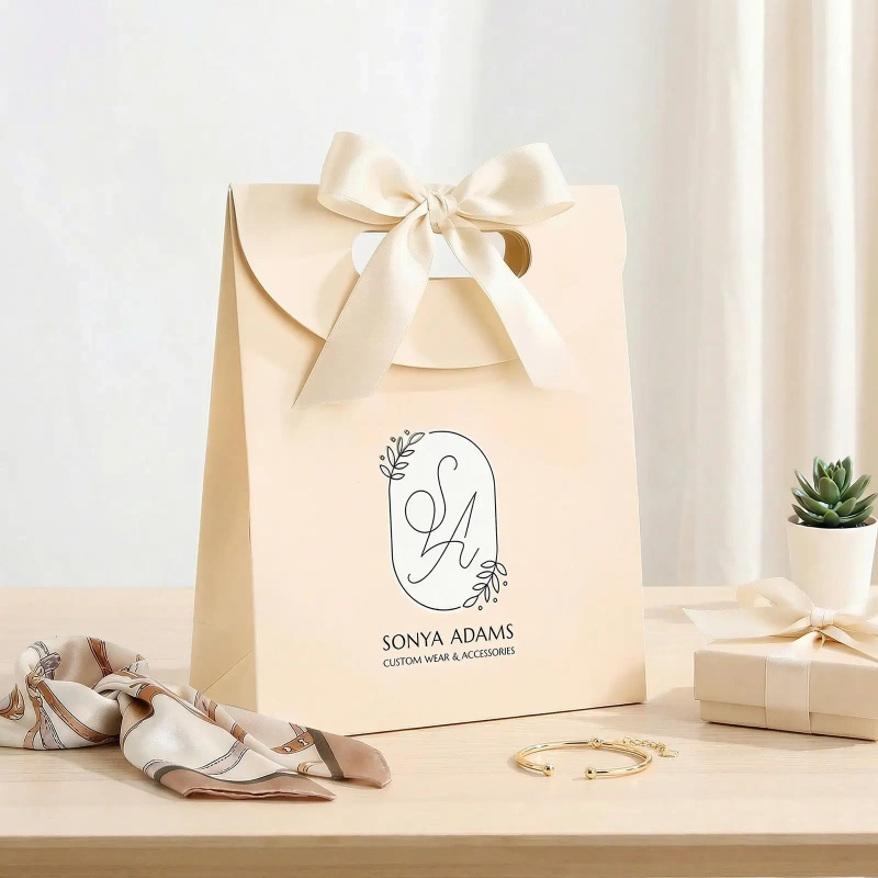 Flip-top gift bag