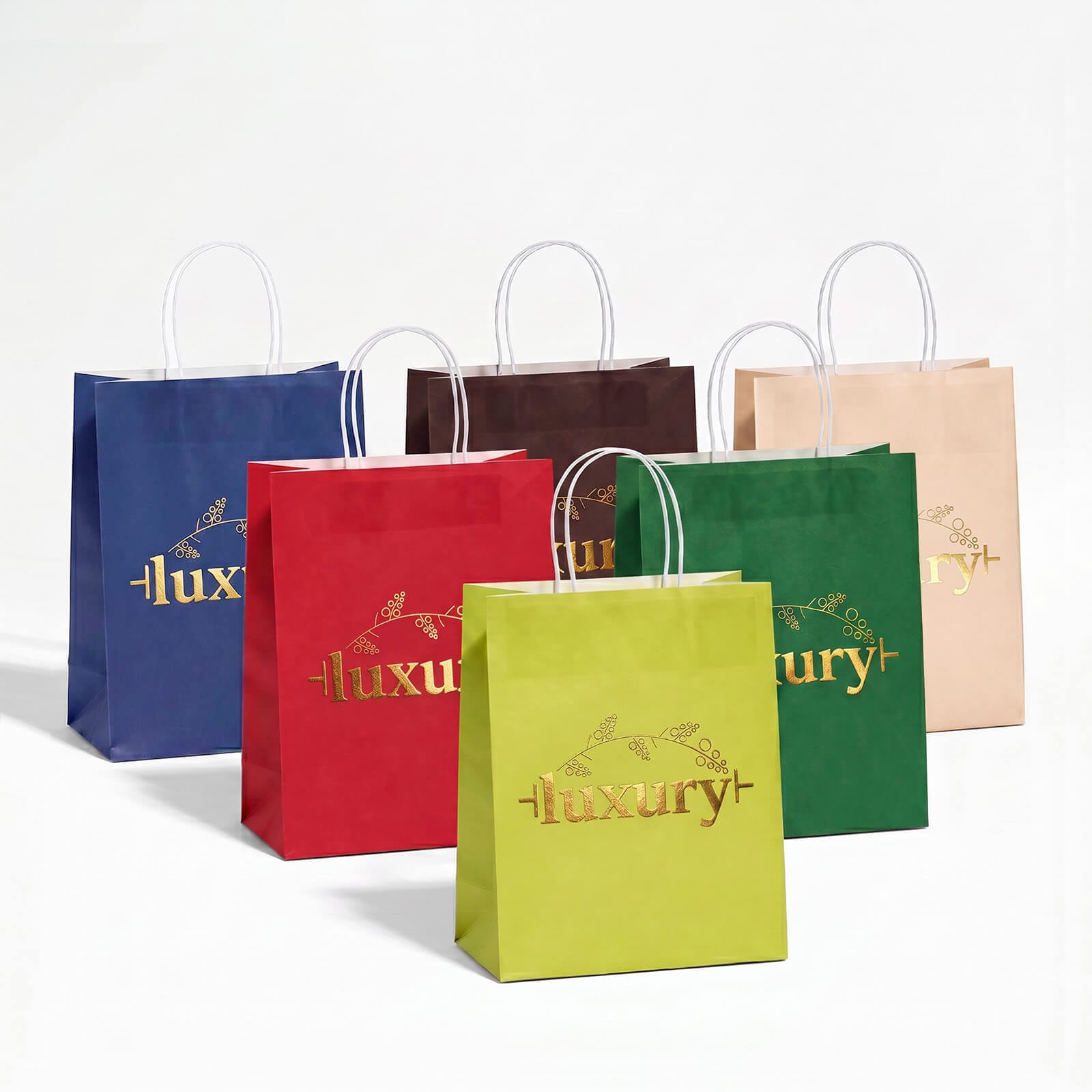 Custom Foil Stamped Shopping Bags