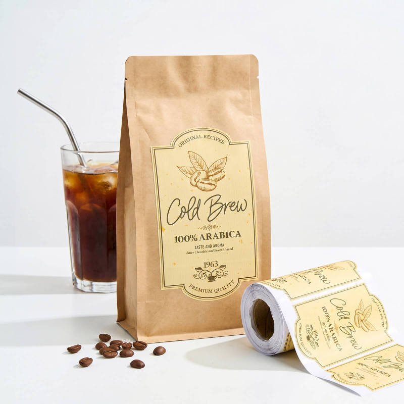 Gold Fleck Paper Label-SPU